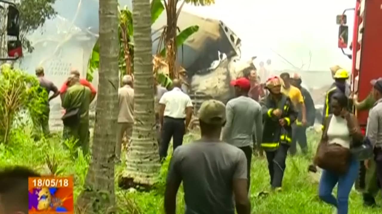 Hulpdiensten ter plaatse bij neergestort vliegtuig in Cuba