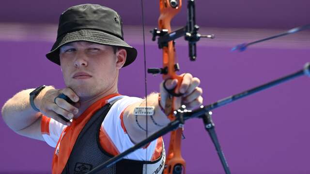 Gijs Broeksma was dicht bij een plek in de kwartfinales.