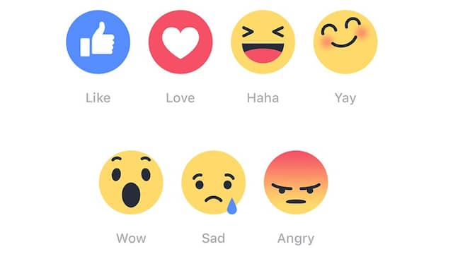 Facebook-gebruikers kunnen met emoji reageren op reacties