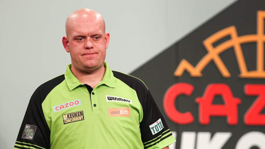 Van Gerwen mist matchdart en laat zich verrassen door Gilding in finale UK Open
