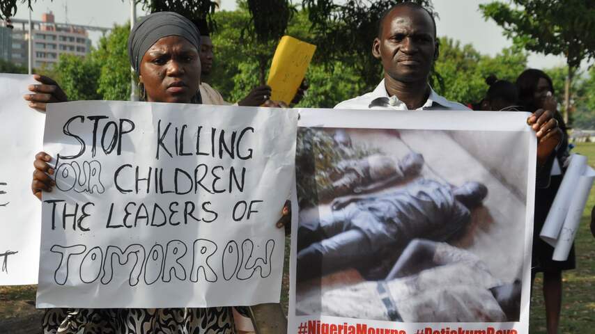 Protest tegen Boko Haram