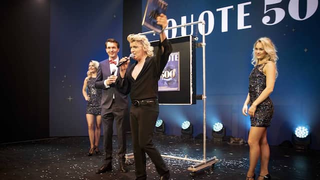 Hans Klok toont de Quote 500.
