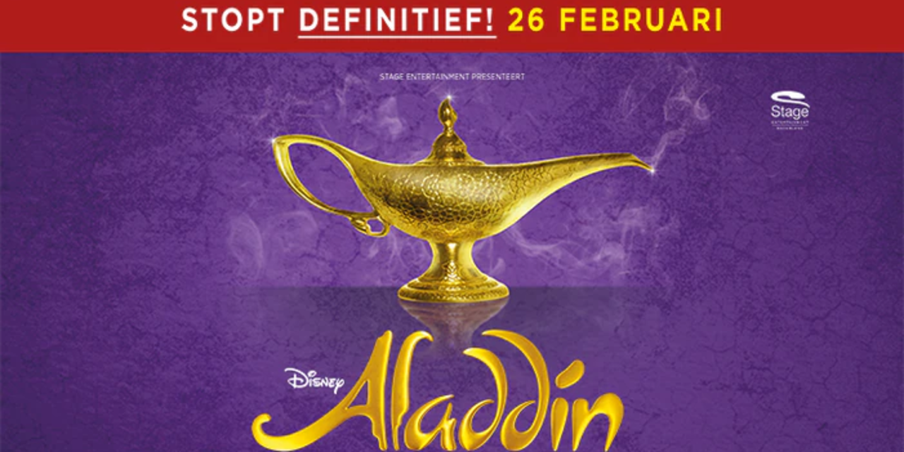 Bestel super last minute tickets en krijg 50 procent voordeel voor Disney’s Aladdin