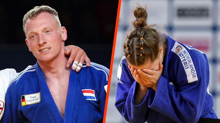 Judoka's De Wit en Van Lieshout grijpen 3 maanden voor Spelen naast EK-goud