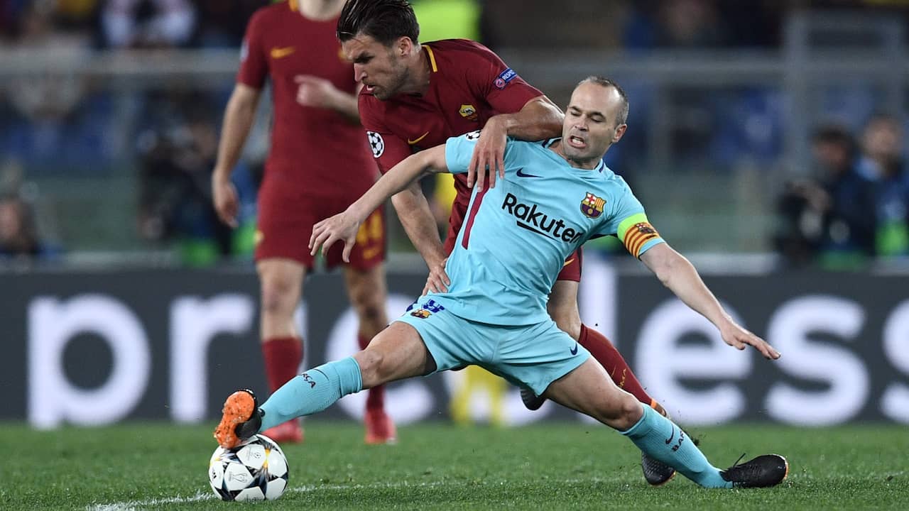 Beeld uit video: Samenvatting AS Roma-FC Barcelona (3-0)
