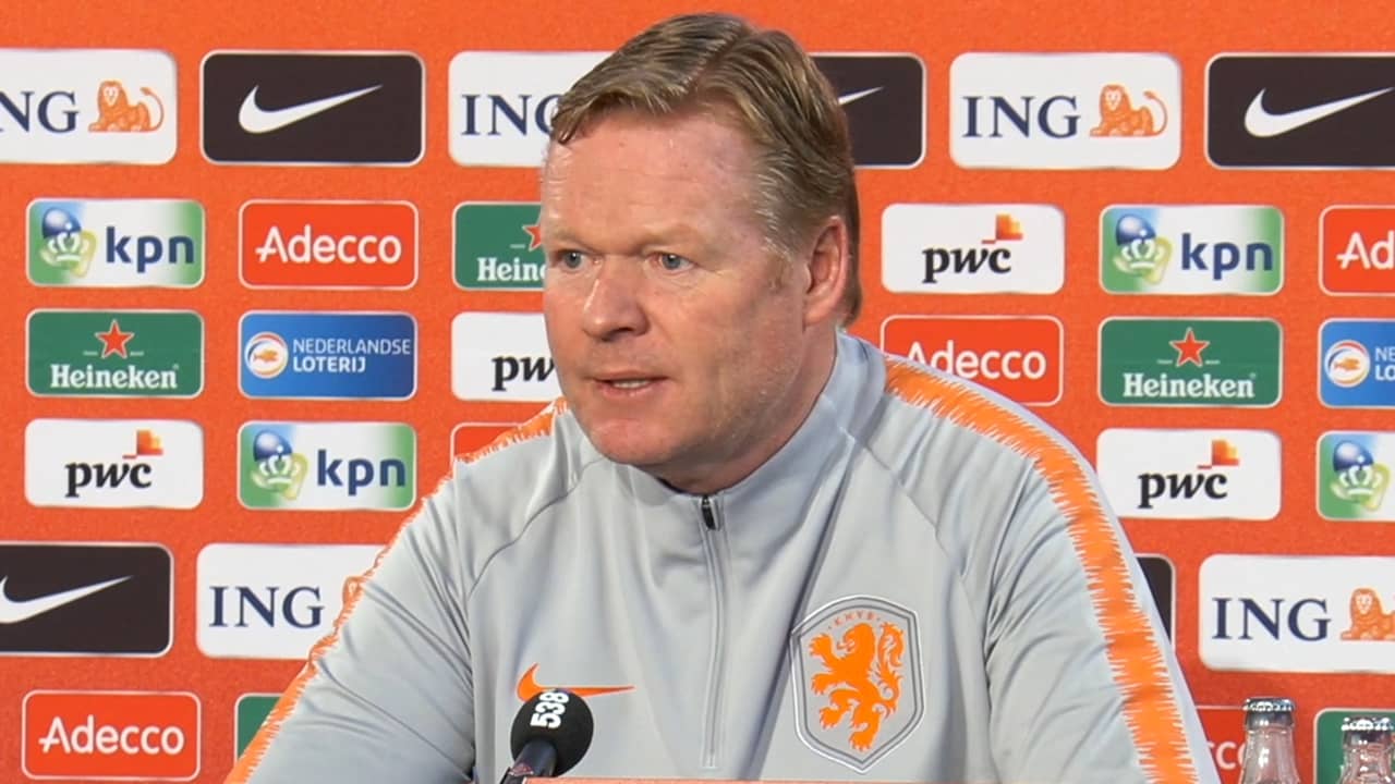 Beeld uit video: Koeman: 'Oranje heeft geen garantie voor winst tegen Duitsland'