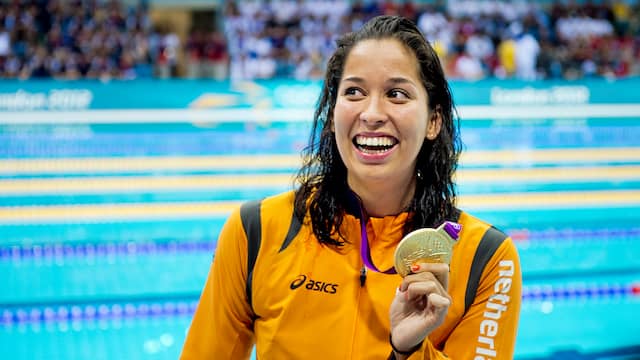 Ranomi Kromowidjojo won in 2012 twee keer goud bij de Spelen van Londen.