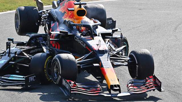 Max Verstappen werd bij de Grand Prix van Italië als schuldige aangewezen.