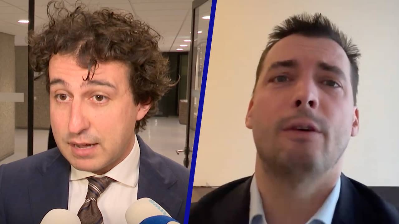 Beeld uit video: Klaver en Baudet reageren op aanvaring in Tweede Kamer