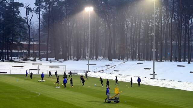 Oranje trainde maandagavond op de KNVB-campus in Zeist.