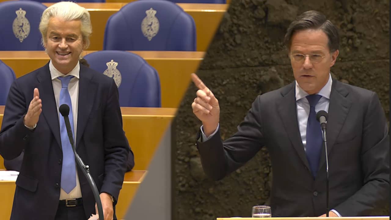 Beeld uit video: Rutte: 'Meneer Wilders, u bent door een grens gezakt'
