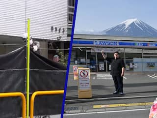 Japan plaatst scherm om toeristen te weren van populaire fotoplek Fuji