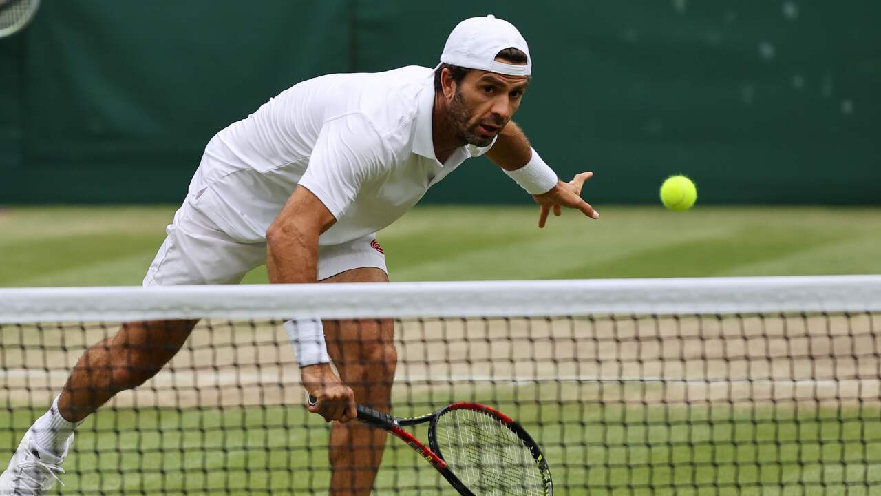 Jean-Julien Rojer ging in het dubbelspel al in de eerste ronde onderuit.