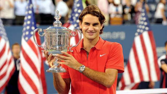 Federer in 2008 met de US Open-titel