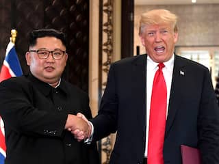 Trump aangekomen bij Koreaanse grens voor ontmoeting met Kim Jong-un