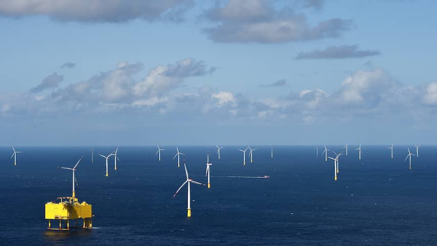 Opbrengst windmolenparken op zee neemt toe met 18 procent