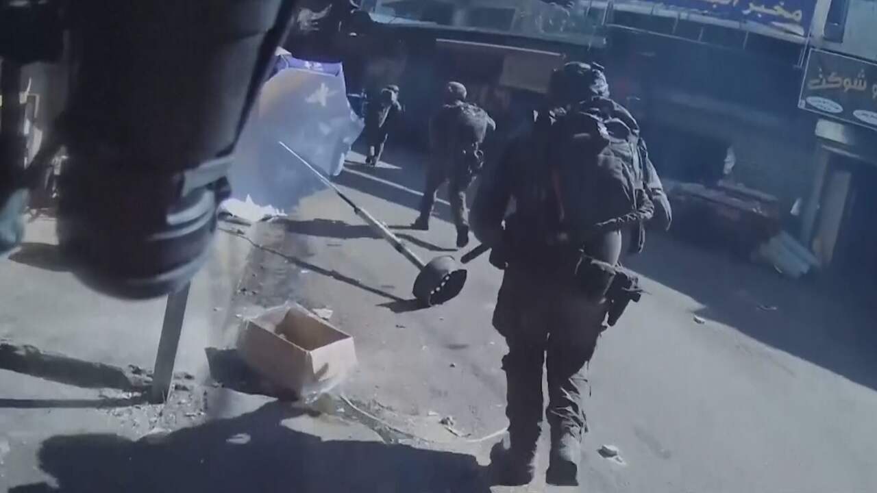 Beeld uit video: Bodycam filmt Israëlische aanval in Nablus