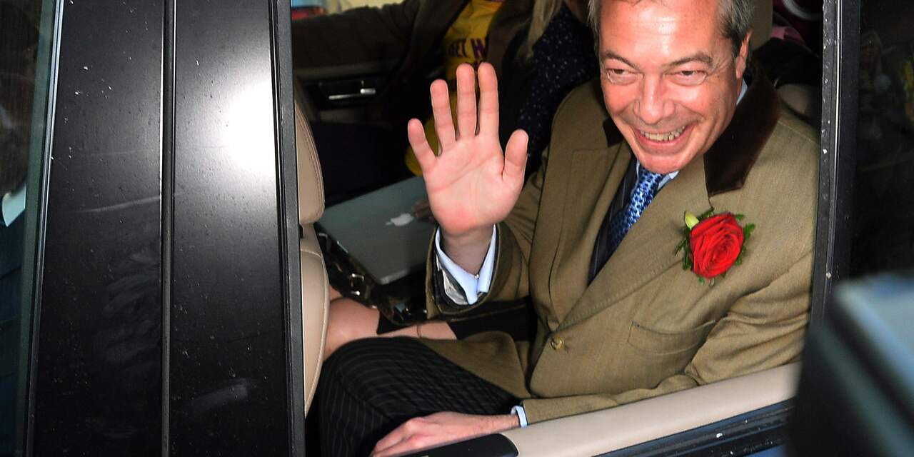 Nigel Farage blijft aan als leider Britse UKIP