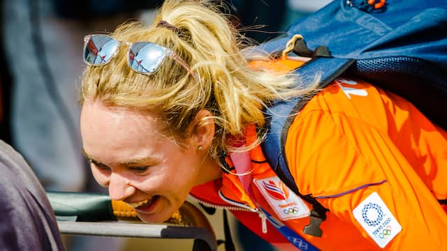 Anna van der Breggen, die na dit seizoen stopt, won brons op de tijdrit.