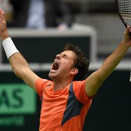 Haase brengt Nederland langszij in Davis Cup tegen Kazachstan