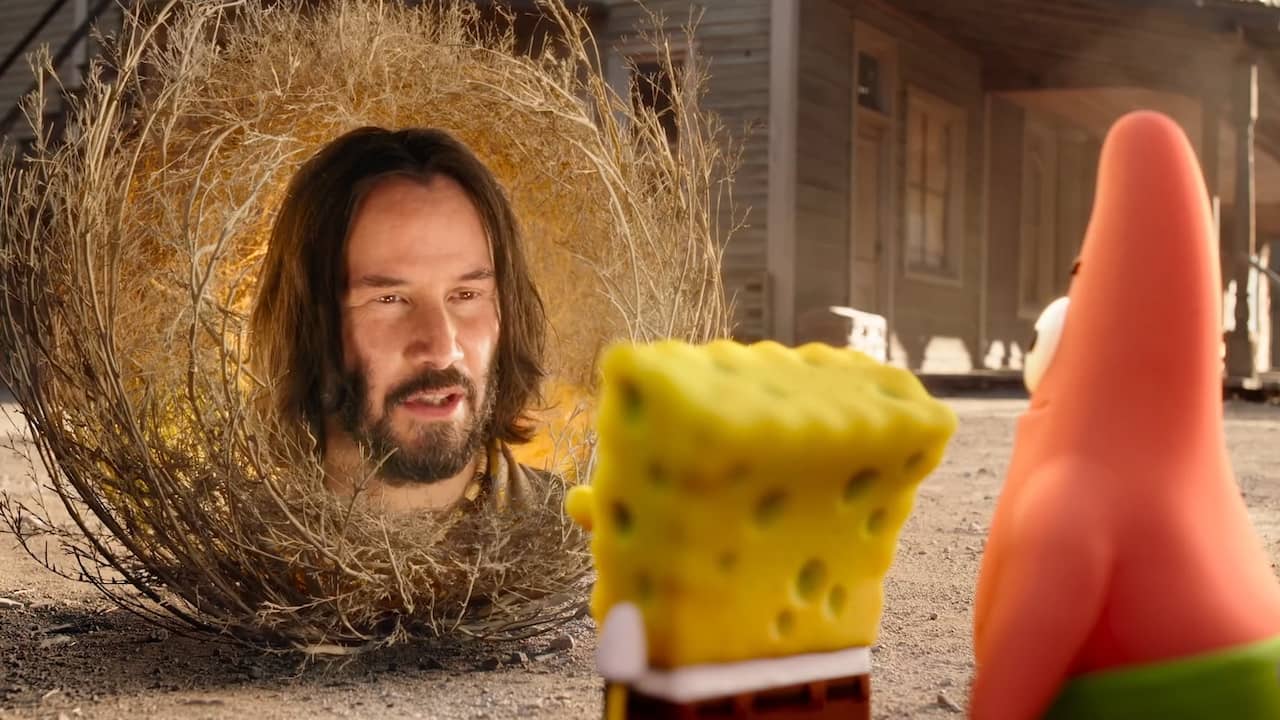 Keanu Reeves speelt wijze tak in nieuwe SpongeBob-film