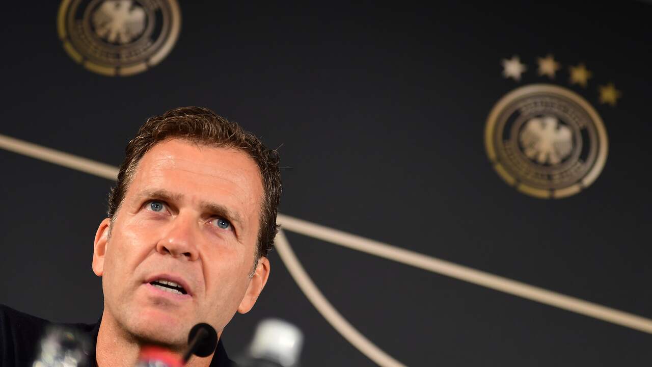 Oliver Bierhoff, de teammanager van de Duitse ploeg.