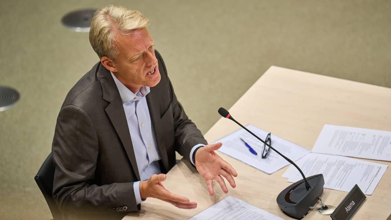 NAM director Johan Atema during his interrogation.