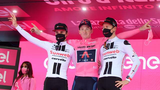 Wilco Kelderman eindigde als derde in de Giro d'Italia.
