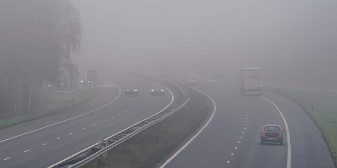 KNMI geeft code geel af voor mist in Zeeland