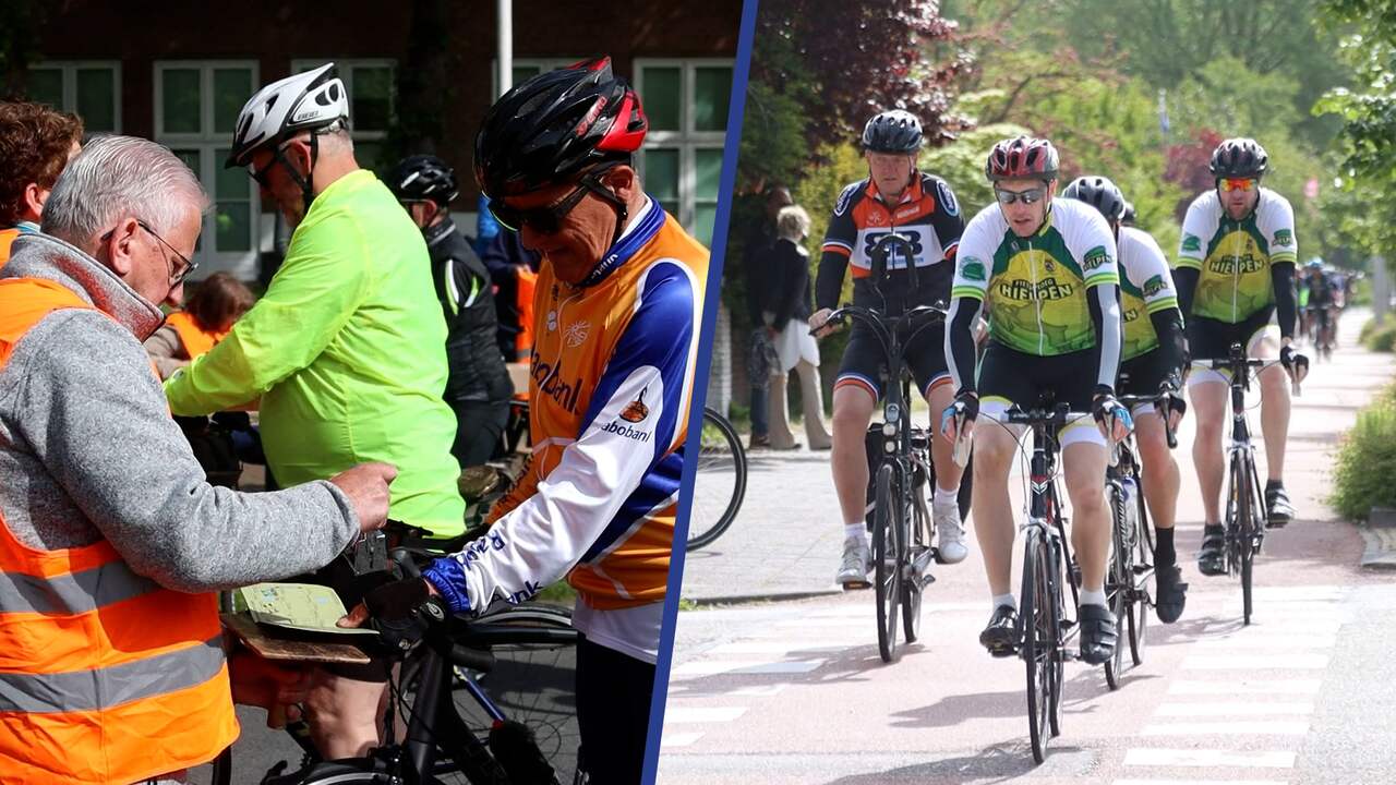 Beeld uit video: Peddelen op Pinkstermaandag: de Fietselfstedentocht is begonnen