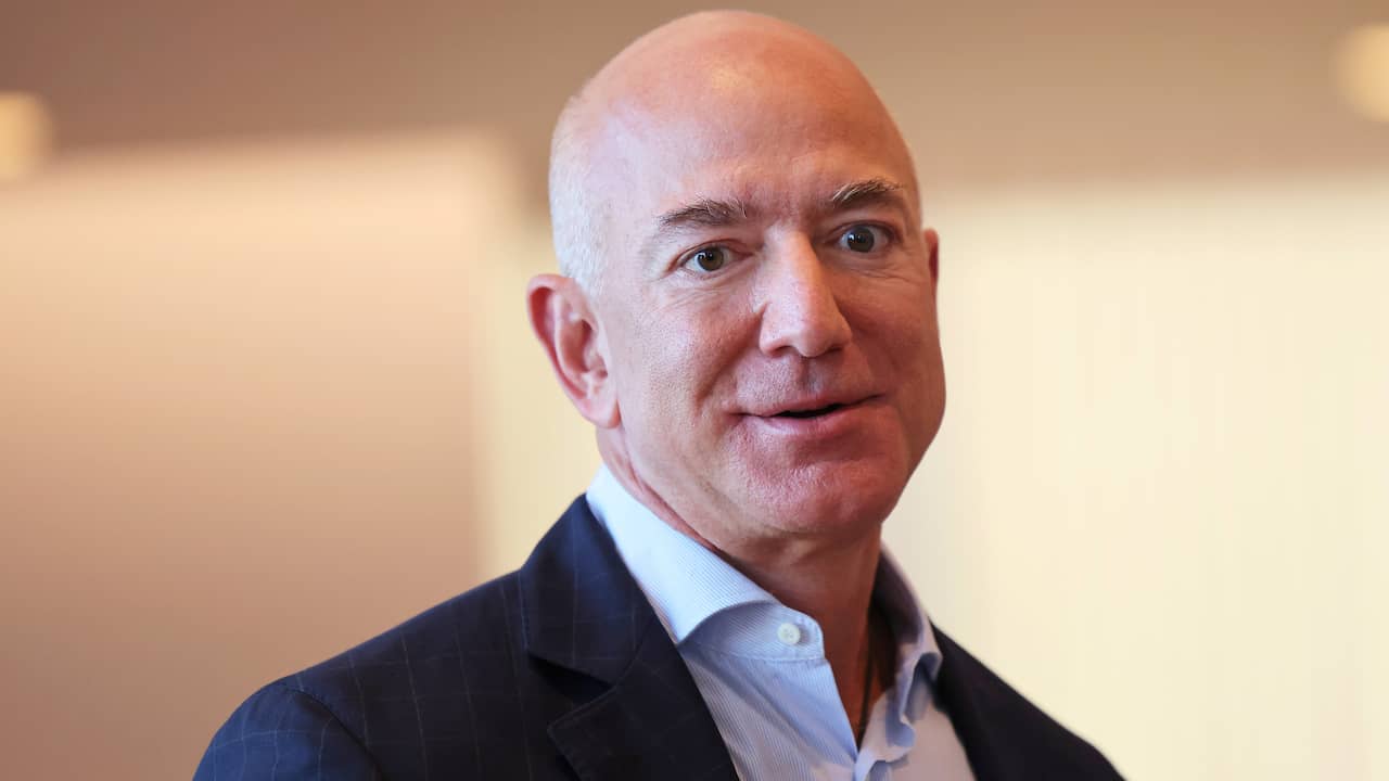 De Amerikaanse zakenman Jeff Bezos van Amazon.