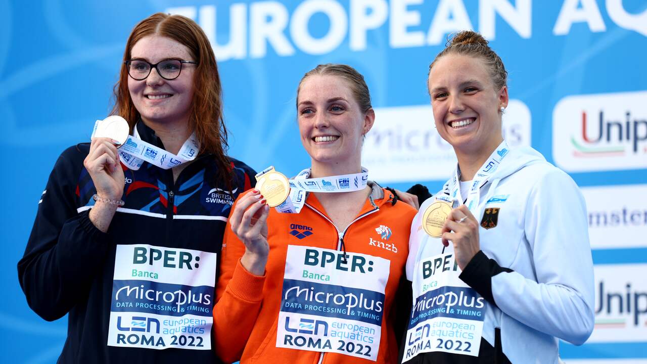 In a personal record, Marrit Steenbergen was the first Dutch swimmer to take European Championship gold in the 200 meters free.
