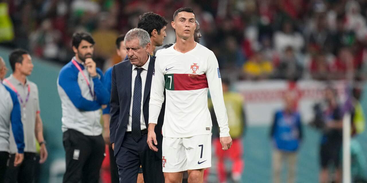 Portugese bondscoach vindt boze reactie Ronaldo na wissel 'helemaal niet leuk'