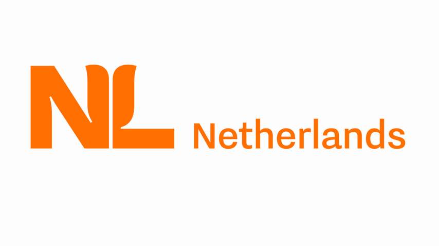 Nederland heeft nieuw logo: een oranje tulpje tussen de N en L