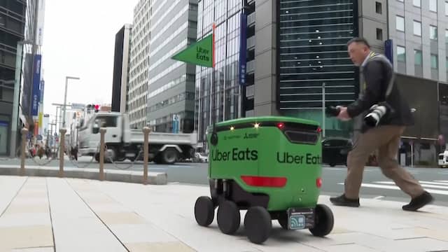 Uber Eats lanceert zelfrijdende bezorgrobot in Japan