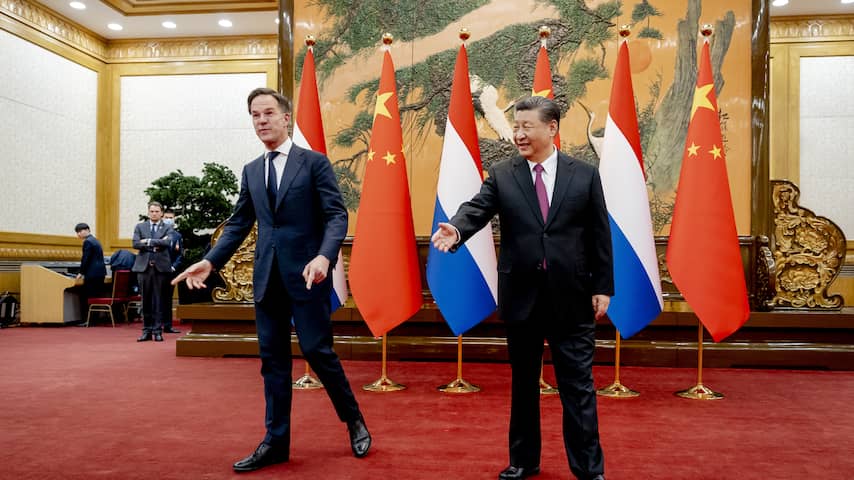 Rutte ziet kansen in handel met China, Xi wijst op Koude Oorlog-mentaliteit