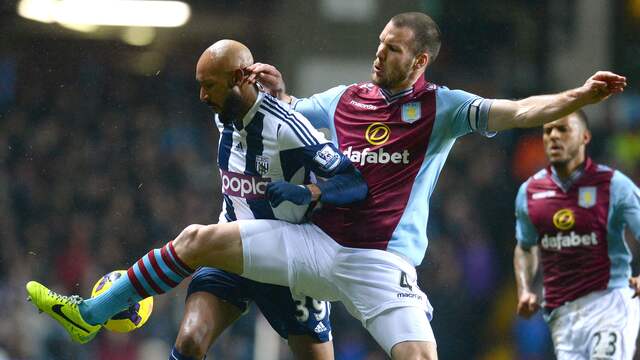 Ook bij Aston Villa was de Noord-Hollander aanvoerder. Hij speelde van 2012 tot 2015 voor de Premier League-club.