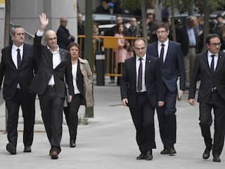 Catalaanse bestuurders zonder Puigdemont voor Spaanse gerechtshof