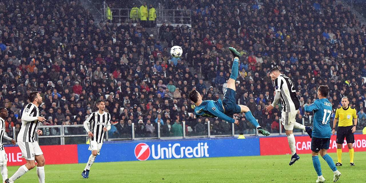 UEFA kiest omhaal Ronaldo als mooiste goal van seizoen