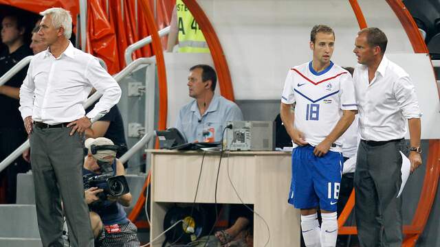 Roy Beerens debuteerde in 2010 onder bondscoach Bert van Marwijk en assistent Frank de Boer in Oranje.