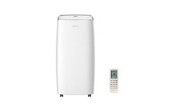 De mobiele airco verbruikt veel meer energie dan een splitairco.