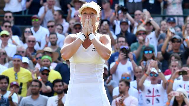 Kiki Bertens verbaasde zichzelf door in 2018 de kwartfinales van Wimbledon te bereiken.