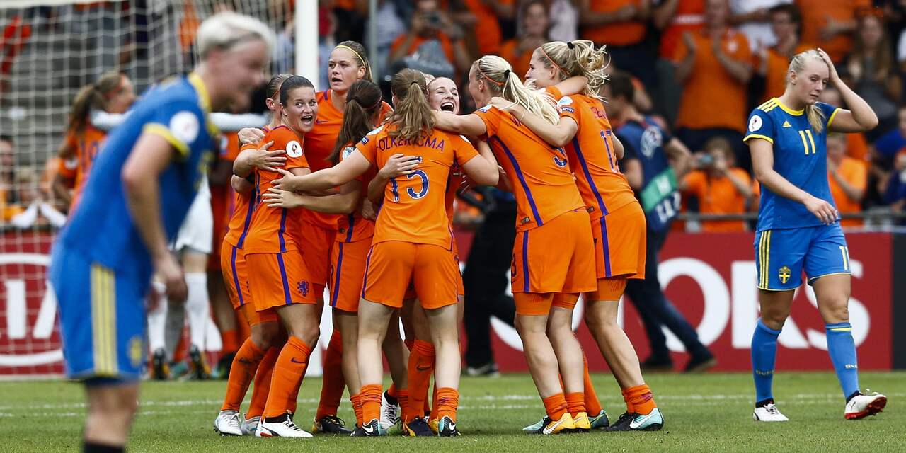 Twee miljoen tv-kijkers zien Oranjevrouwen winnen van Zweden