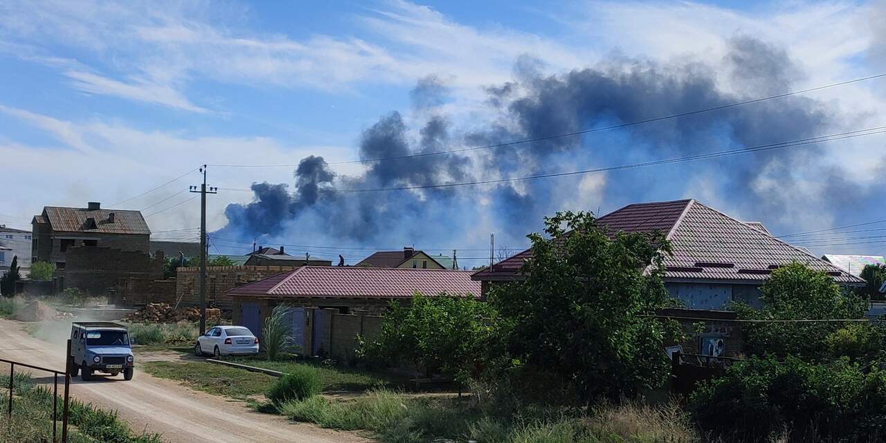 Meerdere explosies bij Russische luchtmachtbasis op de Krim