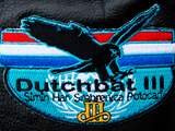 Het logo van Dutchbat III, dat de Nederlandse blauwhelmen droegen.