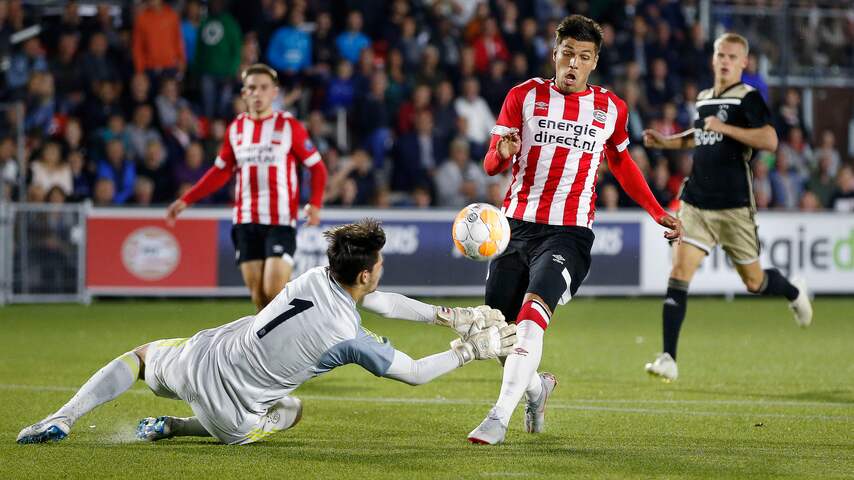 Jong PSV thuis nipt langs Jong Ajax in Keuken Kampioen Divisie