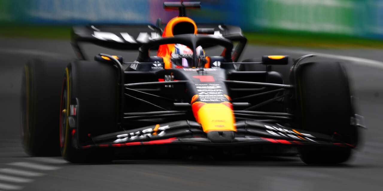 Verstappen derde in verregende tweede training Australië, Alonso de snelste