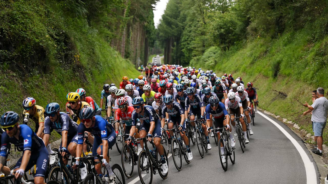 Riders Approach Famous Jaizkibel In Final Second Tour Stage Tour De France Paudal