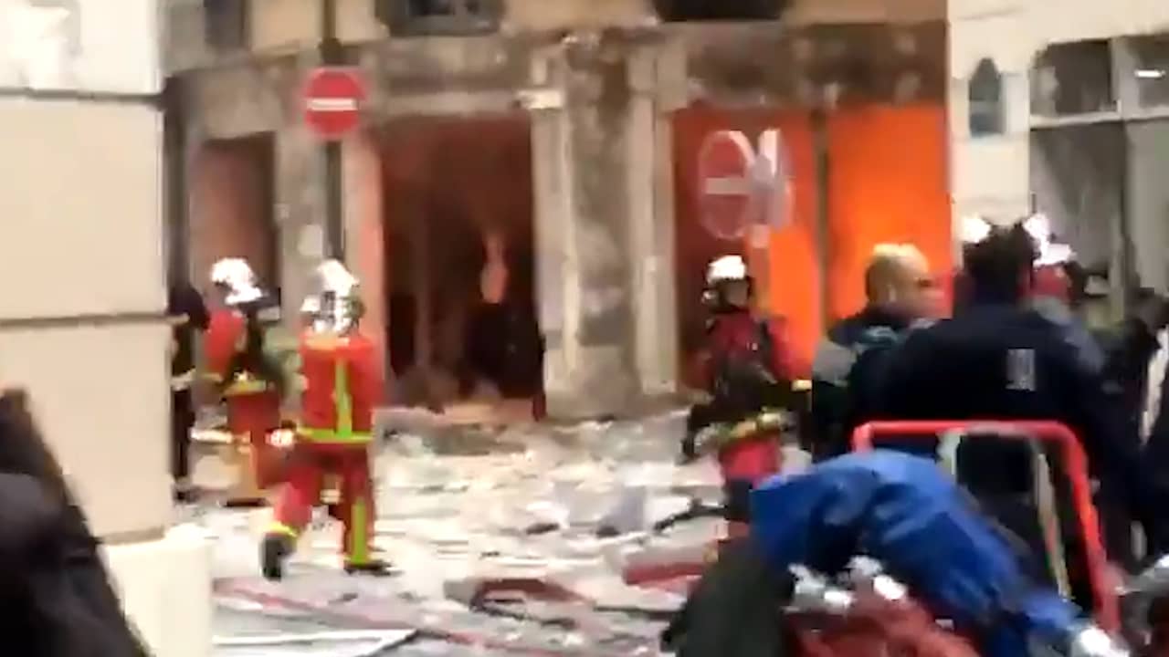 Beeld uit video: Ravage na explosie in centrum Parijs