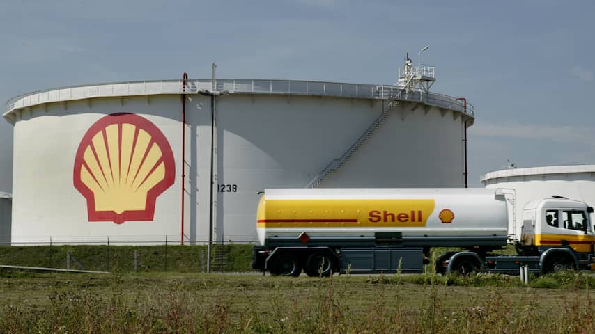 Vrachtwagen van Shell